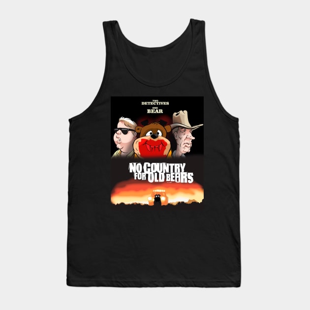 No Country for Old Bearrs comic poster Tank Top by dave-ulmrolls